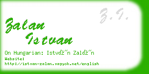 zalan istvan business card